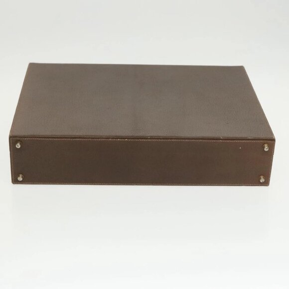 GUCCI Trunk Leather Brown Gold - Picture 4 of 14